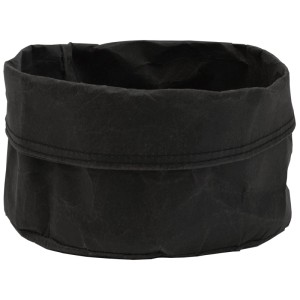Cesto per il pane in tessuto nero Heidi Cheese Line, Ø 17 cm, altezza 12 cm.