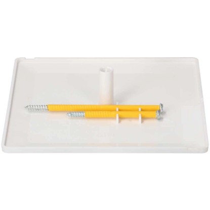 Max Hauri Steckdeckel im priamos-Design Weiss 130 x 130 mm