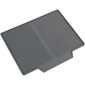 Égouttoir à vaisselle gris Wenko Nelia Maxi en plastique, 40x35cm, pour la cuisine.