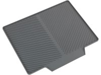 Wenko Abtropfmatte Nelia Maxi Kunststoff Grau 35 x 40 cm