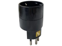 Schönenberger Reiseadapter No Block Schwarz Schutzkontakt Typ F / Schweiz T12