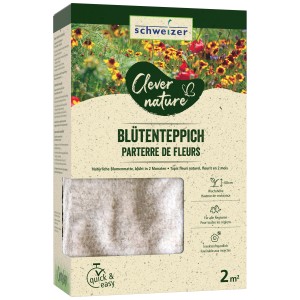 Tapis de fleurs Clever Nature, 2 m², en boîte. Facile à créer une prairie fleurie.