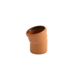 Curva per tubo di scarico Marley 15 gradi DN 110 in plastica per tubi KG.