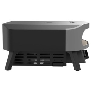 Forno per pizza a gas Cozze Classic 17 grigio, vista esterna. Grill a gas compatto per pizza.