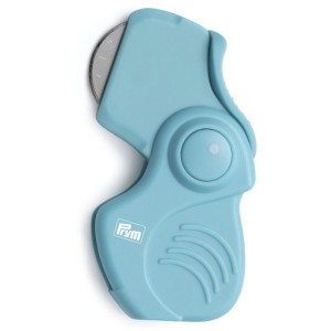 Prym Taglierina rotativa pieghevole Love, Ø 28 mm, azzurro, per tessuto, carta e hobby.
