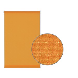 Gardinia EasyFix store enrouleur, 100x150 cm, orange. Store translucide avec vue détaillée de la structure textile.