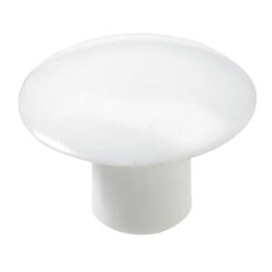 Copri foro in plastica bianca, 6 mm, per mobili, 20 pezzi