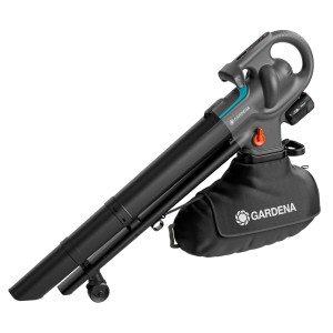 Gardena PowerJetCollect aspiratore/soffiatore a batteria con batteria e sacco di raccolta.