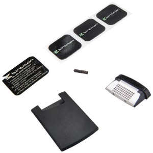 Birzman Feextube Reparaturset mit Flicken, Reibefläche und Reifenheber für schnelle Reparaturen.
