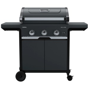 Campingaz Gasgrill Select 3 L Plus: Grill mit 3 Brennern, Seitenablagen und Unterschrank.