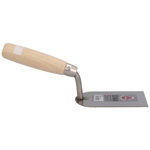 Truelle à plâtre Schwan, lame de 80 mm, avec manche en bois pour plâtrer et enduire.
