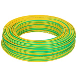 Cavo a T giallo-verde (Ø 2,5 mm, 100 m) per installazioni elettriche.