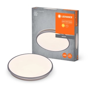Plafonnier LED Ledvance Orbis Dublin, argent, Ø 48,7 cm, avec emballage.
