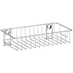 Mensola da parete Wenko Classic Chrome in acciaio cromato, per montaggio a parete in bagno o cucina.