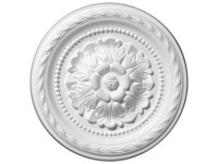 Decosa Rosette Danielle Polystyrol Weiss Ø 30 cm