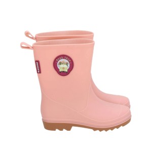 Bottes en caoutchouc roses Blackfox Roadtrip pour enfants taille 29/30 avec patch "Road Trip".