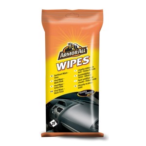 Armor All Kunststoff-Pflegetücher glänzend, 20 Stück im orangenen Paket für die Autopflege.