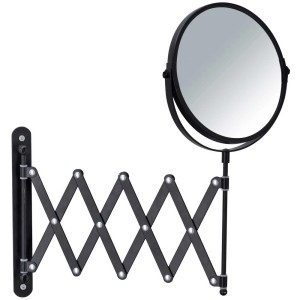Specchio da parete telescopico Wenko Exclusiv, orientabile e regolabile in altezza.