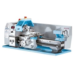 Tornio per metalli Alduro MDB-250VS2, tornio blu per la lavorazione dei metalli.