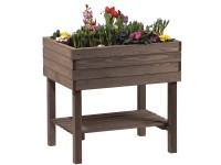 Hochbeet inkl. Folie Anthrazit FSC® (HxBxT) 80 x 80 x 58 cm