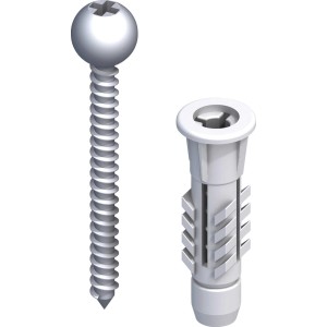Schrauben Dübel Vario 4x40 mm, 5 Stück, für Laminat & Parkett Zubehör.