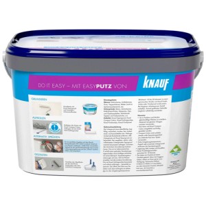 Knauf Easy Putz 10kg: Pittura minerale per pareti e soffitti interni.