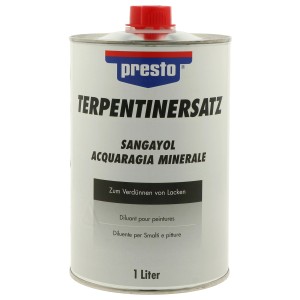 Presto Terpentinersatz 1 l im Metalleimer, Verdünner für Lacke und Farben.