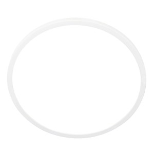 Plafonnier LED Briloner Kada blanc et rond, design ultraplat.