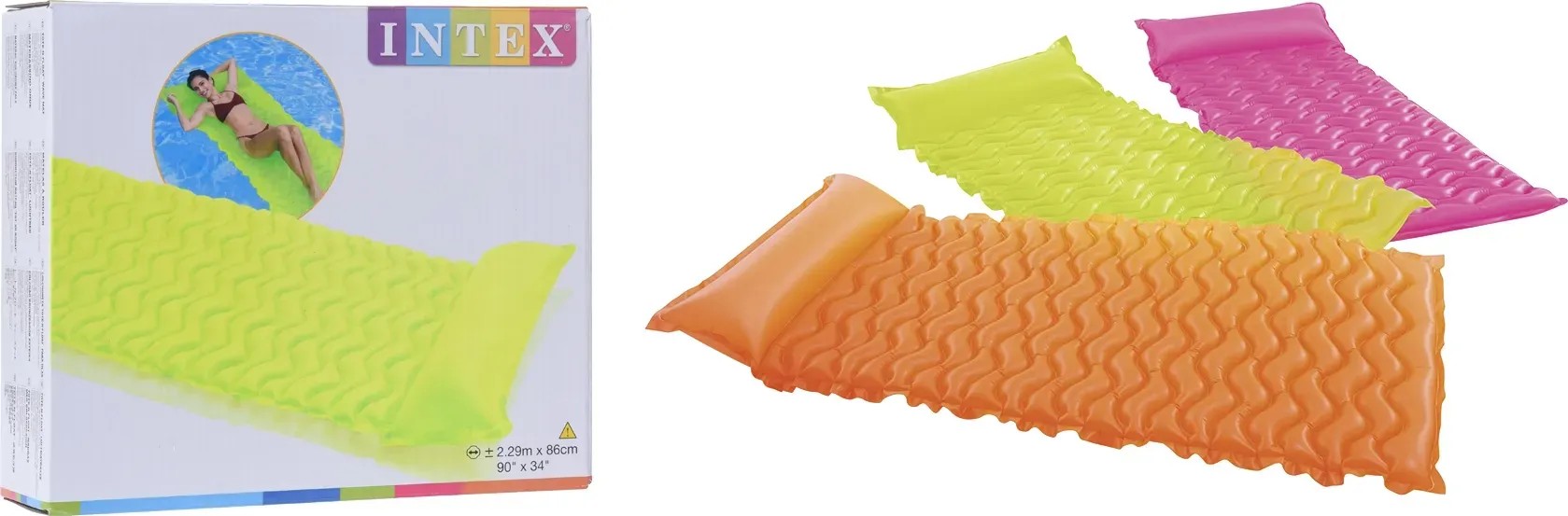 Intex Tote-n-Float Wave Mat - XXL Luftmatratze 229x86 Cm Für Pool & Meer