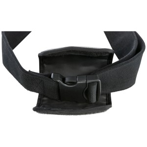 Cintura nera Trixie con fibbia per guinzaglio fino a 40 kg.