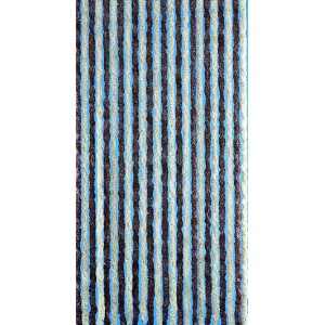Rideau de porte Flauschi, marron-beige, 100x200 cm, rideau anti-mouches dense pour intérieur.