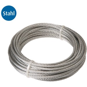 Fune in filo di acciaio Ø 3 mm / lunghezza 10 m