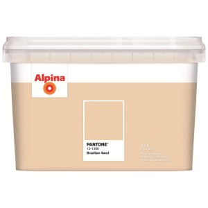 Alpina Innenfarbe Pantone Brazilian Sand, 2,5l, matte Wandfarbe im Sandton.