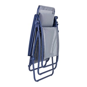 Sdraio Lafuma Relax R Clip Batyline® Indigo pieghevole, lettino blu per giardino e terrazza.
