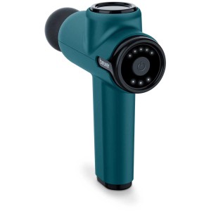 Pistola massaggiante compatta Beurer MG 99 color petrolio, dispositivo sportivo e fitness per massaggio muscolare.