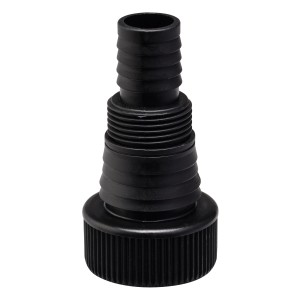 Adaptateur universel noir pour pompe submersible, compatible avec les tuyaux de 25/38 mm et 33,3 mm (G 1) AG.