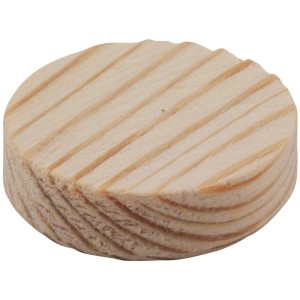 Cache conique en pin, Ø 35 mm, pour recouvrir vis et trous.