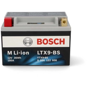 Batterie moto Bosch LI-ION 36 Wh / LTX9-BS pour une puissance de démarrage élevée et une longue durée de vie.