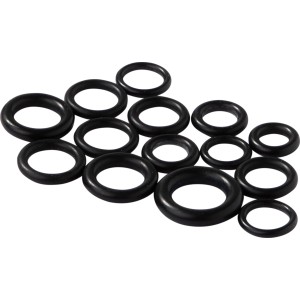 Kit de joints toriques KÖRO, 14 pièces pour têtes de robinet, pour étanchéifier en intérieur.
