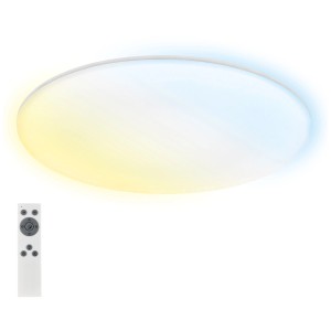 Plafoniera LED dimmerabile senza cornice, Ø 45cm, con telecomando.