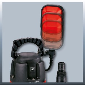 Pompe submersible Einhell GC-SP 3580 LL pour eau claire, avec interrupteur à flotteur et poignée.