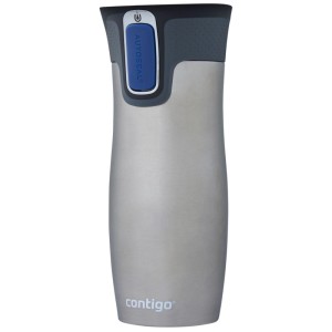 Contigo Thermobecher West Loop, grigio chiaro, 470ml, in acciaio inox con chiusura Autoseal.
