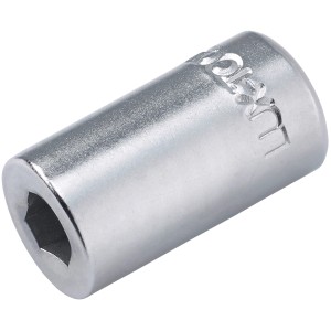 Adaptateur de douille LUX 6,3 mm (1/4) Comfort en acier chromé pour clés et extracteurs.
