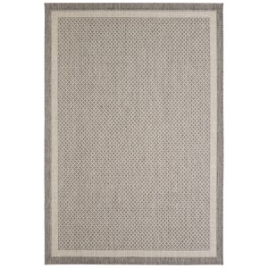 Andiamo Outdoor-Teppich Newberry, grau, 120x170 cm. Wetterfester Teppich für Balkon und Terrasse.