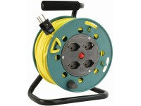 Rullo avvolgicavo con protezione termica 4 x tipo13 / 15 m