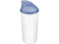 Rotho Shaker Domino Blau-Transparent 0,6 l