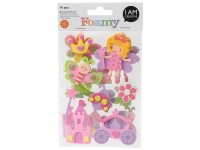 I am Creative 3D-Sticker Prinzessin Schaumstoff 18 Stk.