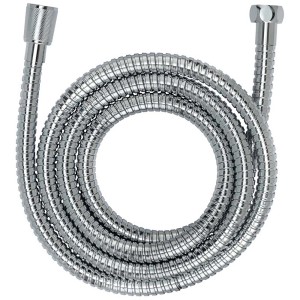 Flexible de douche Wenko en acier inoxydable, 150 cm, avec raccord standard.