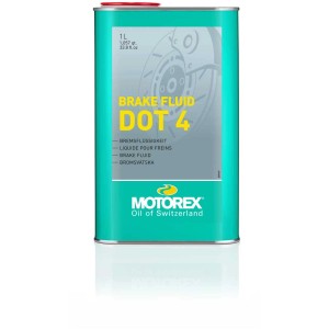 Motorex Liquide de frein DOT 4, bidon de 1 litre. Liquide de frein haute performance pour freins à disque et à tambour.