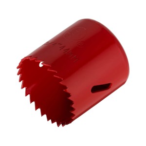 Seghe a tazza LUX rosse, diametro 44 mm, per trapani.